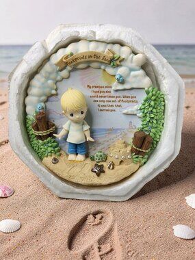 Precious Moments Walking in Faith by Bradford Exchange Porcelain Wall Plaque